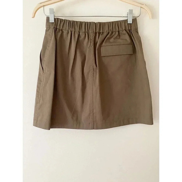Theory Skirt Women’s Small Stitched Pocket A-line Utility - Picture 4 of 8